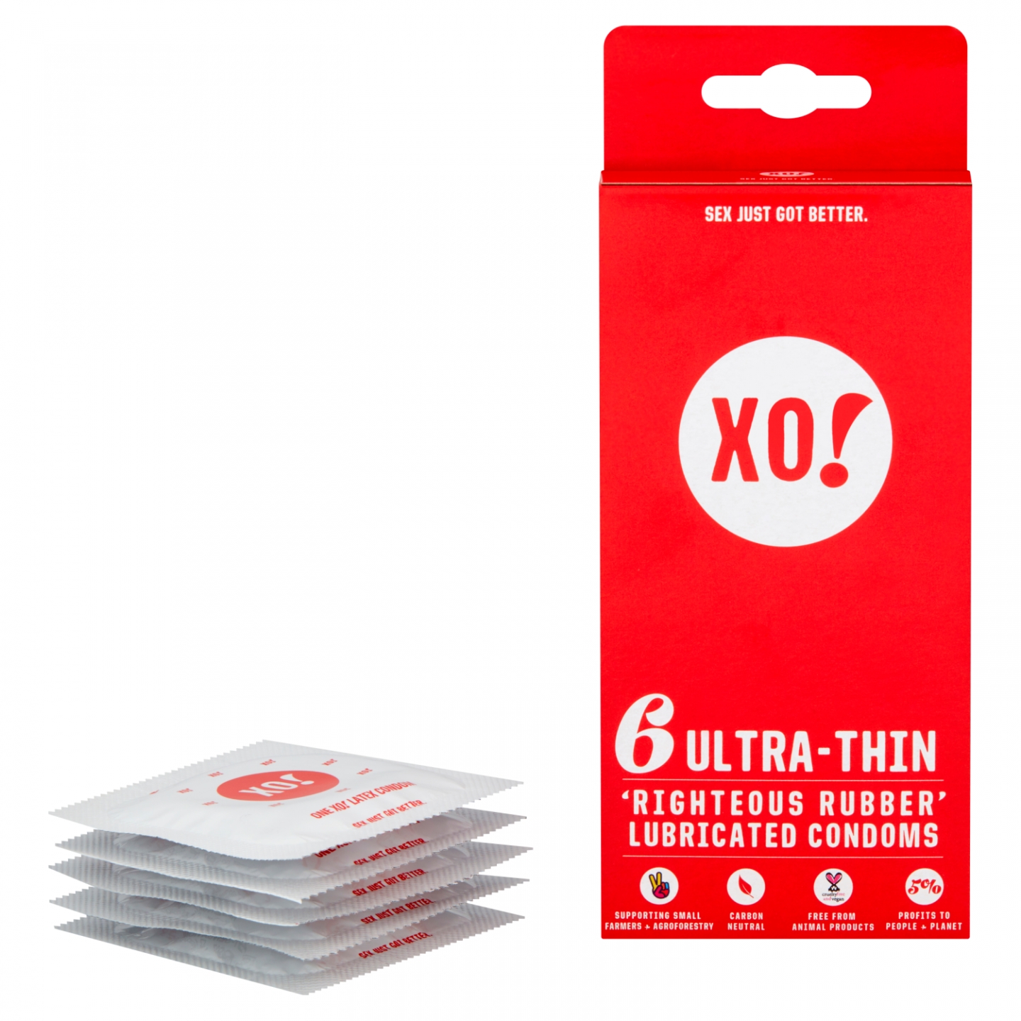 Deriva Marcat Aceasta  Prezervative din latex natural 100%, Ultra Subtiri, XO!, 6 buc | Ecozar