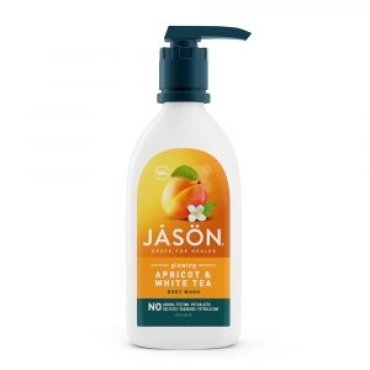 Gel de dus satinat cu ulei de caise si ceai alb, Jason, 887 ml