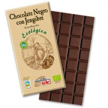 Oferta- Ciocolata neagra bio, Sole, cu ghimbir, 100 g