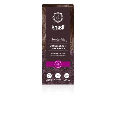 Vopsea Henna Khadi - Saten Inchis, 100 g