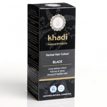 Vopsea Henna Khadi - Negru, 100 g