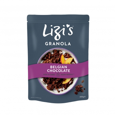 Lizis Granola (cereale crocante )  - Ciocolata Belgiana, 400 gr