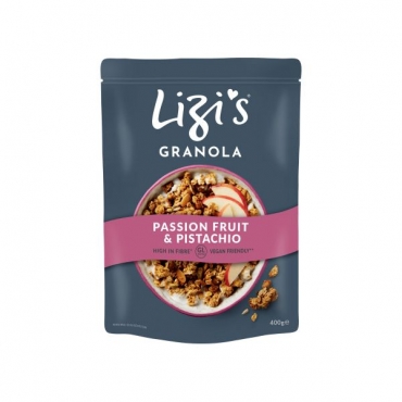 Lizis Granola (cereale crocante ) - Fructul Pasiunii si Fistic, 400 gr