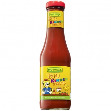 Ketchup bio Tiger pentru copii cu nectar de mere, Rapunzel, 450 ml