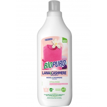 Detergent bio hipoalergen pentru lana, matase si casmir, Biopuro, 1 L