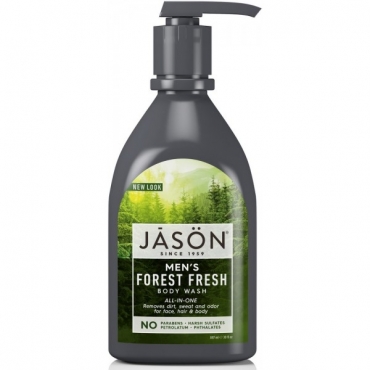  Sampon si gel de dus All-in-One Forest Fresh cu miros proaspat de padure, pentru barbati, Jason, 887 ml