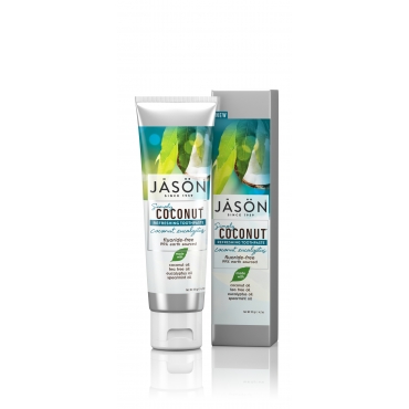 Pasta de dinti racoritoare cu cocos si eucalipt, Jason, 119 g