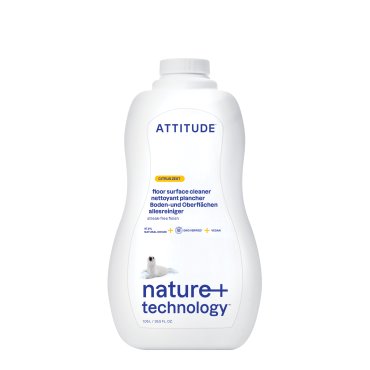 Solutie pentru curatat gresie si parchet, cu coaja de citrice, Attitude, 1,04 litri