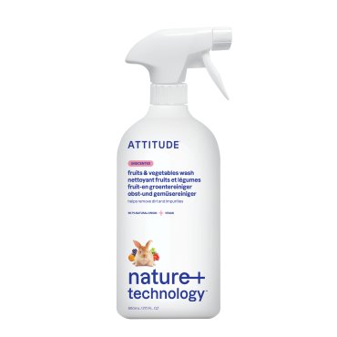 Solutie pentru curatarea fructelor si legumelor, fara miros, Attitude, 800 ml