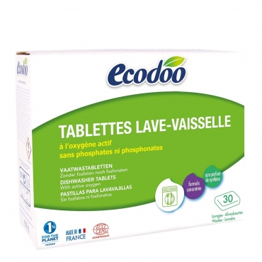 Tablete bio Ecodoo, pt. masina de spalat vase, 30 buc