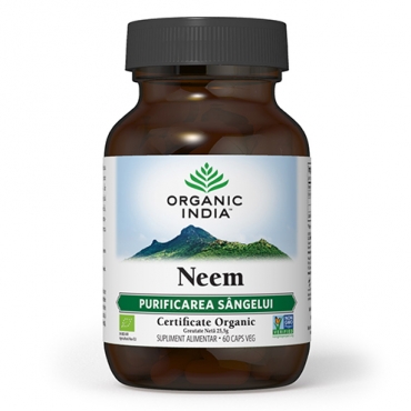 Neem, Antibiotic Natural, Organic India 60 cps
