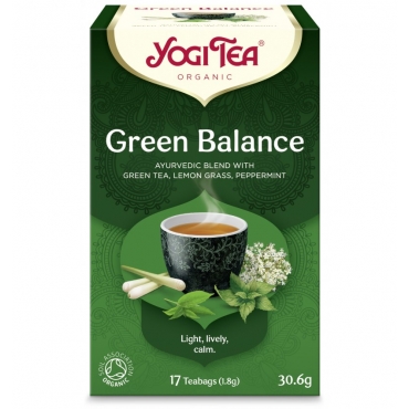 Ceai Bio Yogi Tea - echilibru verde, 30 g