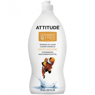 Detergent lichid pentru vase, Attitude, coaja de citrice, 700 ml