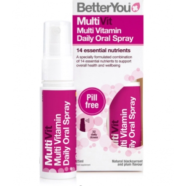 Oferta - Spray oral MultiVit, Better You, cu Multivitamine, 25 ml, 160 de utilizari, uz intern