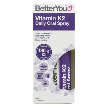 Spray oral vitamina K2, Better You, 25 ml, 180 de utilizari, uz intern