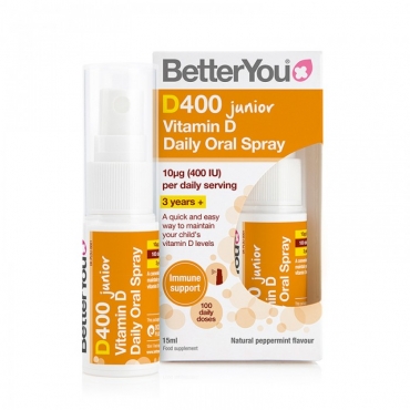 Spray oral Vitamina D3 Junior, 100 de utilizari, uz intern, Better You, 15 ml