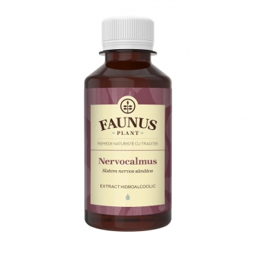 Tinctura Nervocalmus, sistem nervos sanatos, Faunus Plant, 200 ml