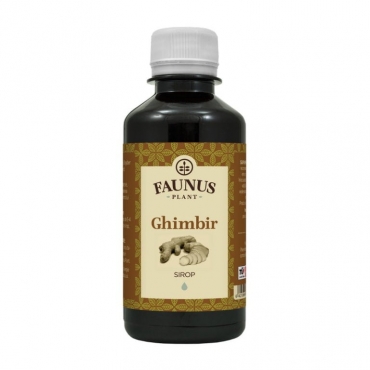Sirop Ghimbir, digestiv, combate starea de greata, stimuleaza pofta de mancare, Faunus Plant, 200 ml