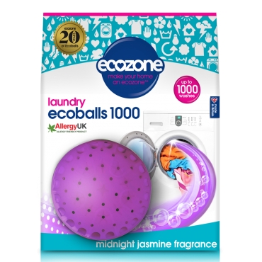 Ecoballs – Bile eco pt.spalarea rufelor, cu parfum de iasomie, 1000 spalari, Ecozone