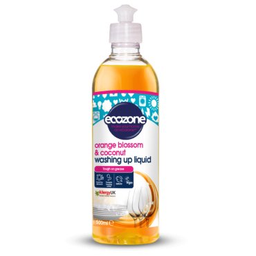 Solutie concentrata pt spalat vase, cu floare de portocal si nuca de cocos, Ecozone, 500 ml