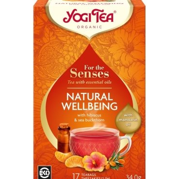 Ceai bio cu ulei esential, Natural Wellbeing, Yogi Tea, 34g