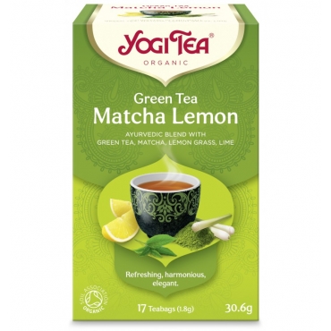 Ceai Bio Yogi Tea - Matcha si Lamaie, 30.6 g