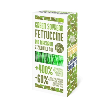 Paste bio Fettuccine din soia verde, proteice, low carb, fara gluten, Diet Food, 200 g