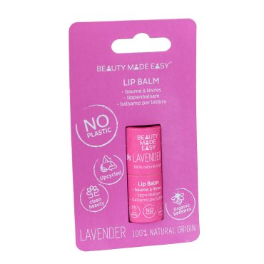 Balsam de buze zero plastic, Lavanda, Beauty Made Easy, 5.5 g