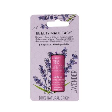 Balsam de buze zero plastic, Lavanda, Beauty Made Easy, 5.5 g