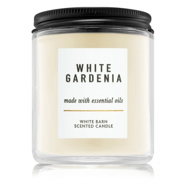 Lumanare parfumata White Gardenia, Bath and Body Works, 1 fitil, 198 g