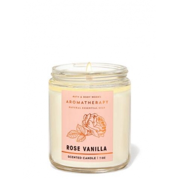Lumanare parfumata Aromatherapy, Rose Vanilla, 1 fitil, Bath and Body Works, 198 g