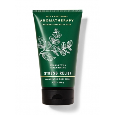 Scrub pentru corp, Aromatherapy, Stress Relief, cu eucalipt si menta, Bath and Body Works, 256 g
