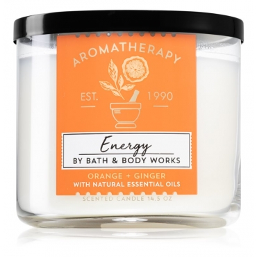 Lumanare parfumata Energy, cu portocala si ghimbir, Bath and Body Works, 411 g