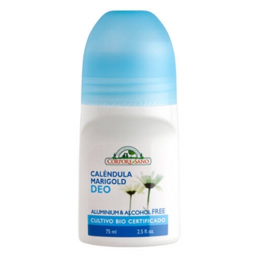 Deodorant roll-on cu galbenele, fara aluminiu sau alcool, pt piele sensibila Corpore Sano, 75 ml