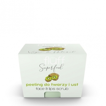 Oferta- Scrub pentru fata si buze cu kiwi, Fluff, Nacomi, 80 gr