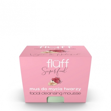 Mousse demachiant cu zmeura si migdale, Fluff, Nacomi, 50 ml