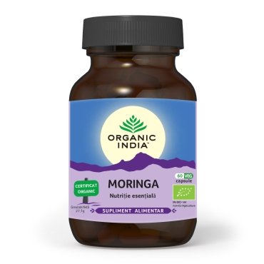 Moringa, Nutritie Esentiala, Organic India, 60 cps
