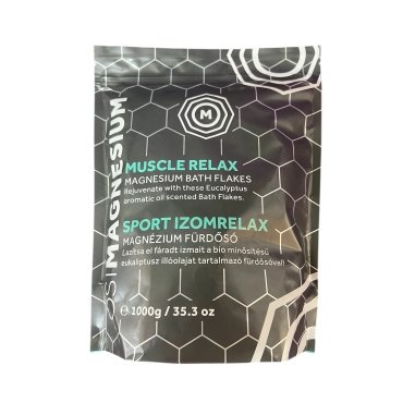 Fulgi de baie Muscle Relax cu magneziu si eucalipt, OsiMagnesium, 1000 g