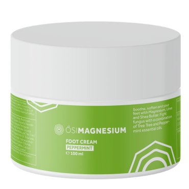 Crema cu magneziu si menta pt picioare obosite sau cu afectiuni , OsiMagnesium, 100 ml
