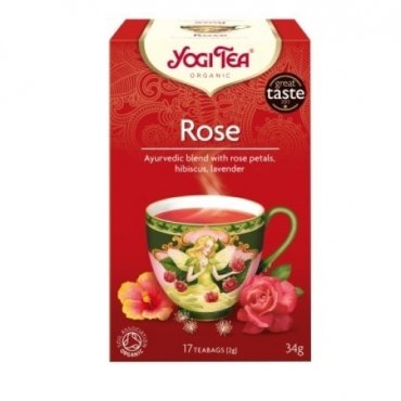 Oferta- Ceai bio Yogi Tea - Trandafiri, 30 g