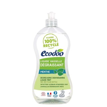 Detergent bio vase ultradegresant cu otet si menta, Ecodoo, 500ml