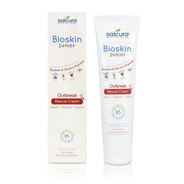 Oferta- Crema Bioskin Junior reparatoare si calmanta, pt. bebelusi si copii, piele uscata cu eczeme, dermatite, Salcura 150 ml