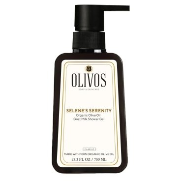 Gel de dus Selene's Serenity cu ulei de masline si lapte de capra, Olivos, 750 ml