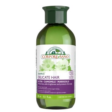 Oferta - Sampon pentru par fragil si scalp sensibil, cu nalba, musetel si craita, Corpore Sano, 300 ml