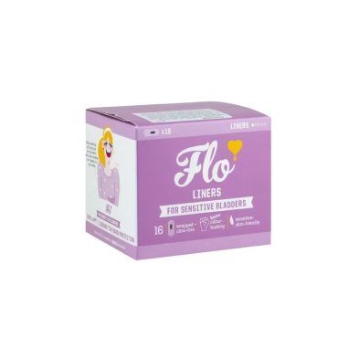 Oferta - Absorbante zilnice fara aripioare, cu carbune activ pentru incontinenta urinara redusa, 1 pic, Flo, 16 buc