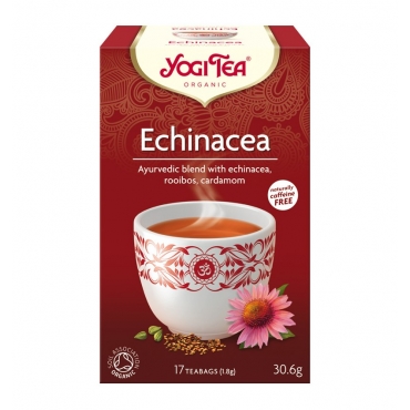 Ceai Bio fara cofeina, Yogi Tea - Echinacea, 30 g