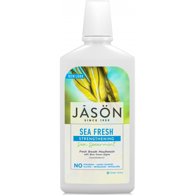 Apa de gura Jason Sea Fresh - detoxifiere si intarire dinti, 473 ml