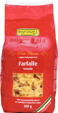 Paste, Farfalle Semola Bio, Rapunzel, 500 g
