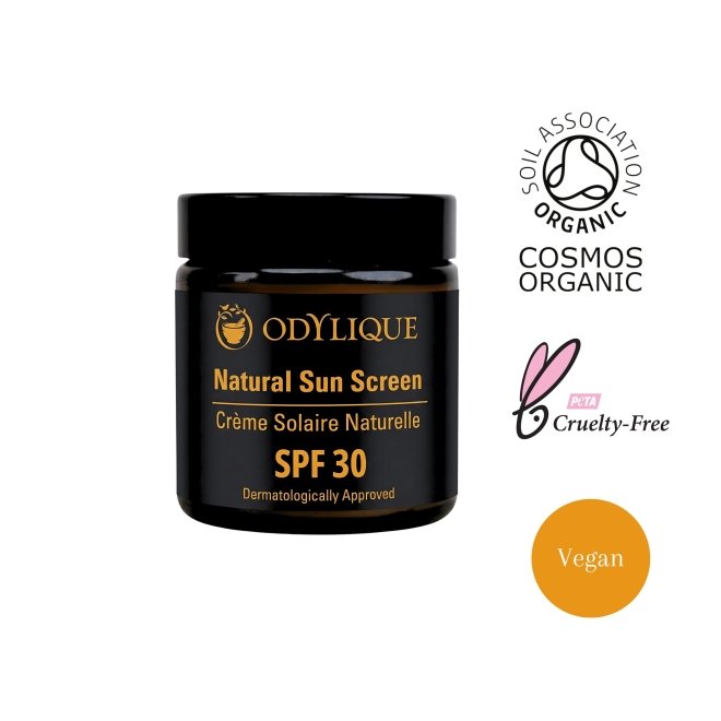 Crema bio cu protectie solara SPF 30 cu musetel, zinc si unt de shea pt piele sensibila, Odylique, 50ml