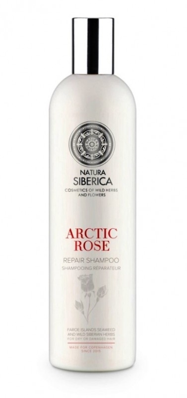 Sampon reparator, Natura Siberica, pentru par uscat sau deteriorat, Arctic Rose, Copenhagen, 400 ml